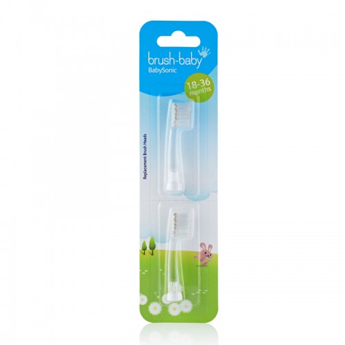 Brush-Baby Baby Sonic Replacement Brush Heads 18-36mths (2pcs)